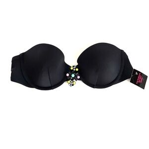 Victoria Secret Push Up Strapless Swim Bra,34B,NWT